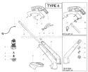 Page A Diagram and Parts List for TE12 Type 4 Weed Eater Trimmer